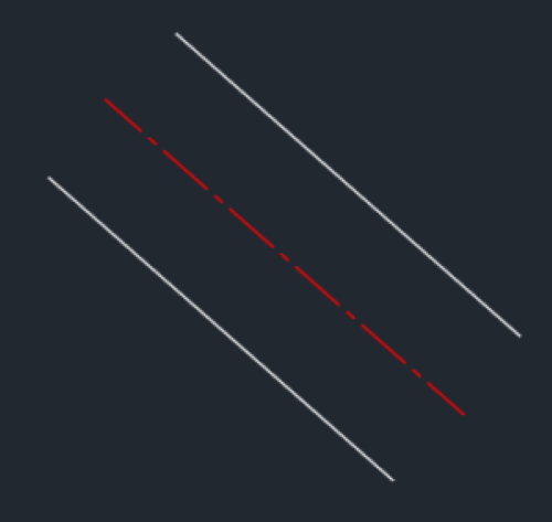 CAD怎样绘制两条直线的中心线 CAD怎样绘制两条直线的中心线
