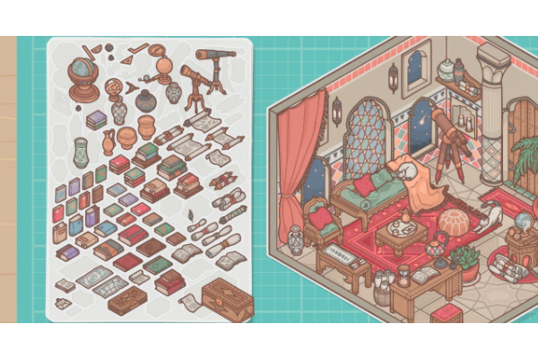 《造景贴纸：治愈小角落》第一关成就解锁分享