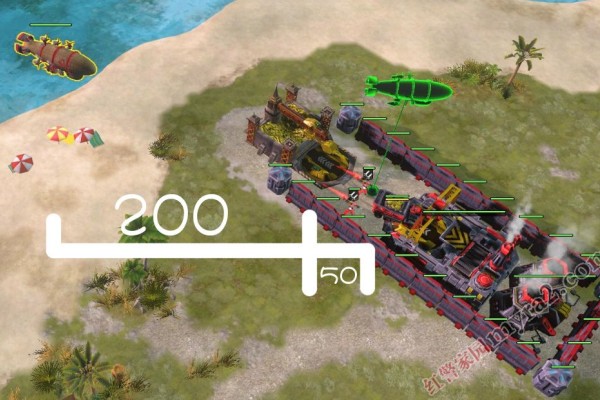 红色警戒3基洛夫飞艇和无畏战列舰实战介绍