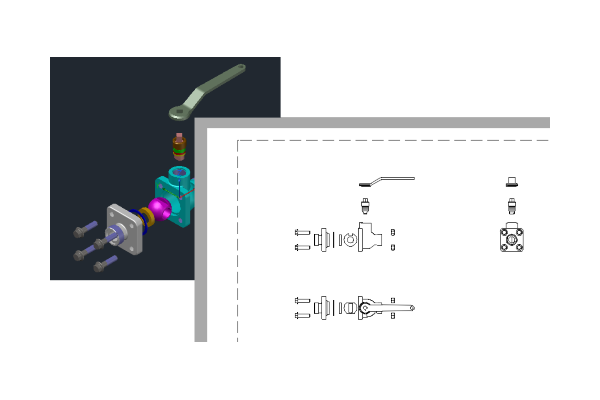 CAD如何生成三维图形的三视图