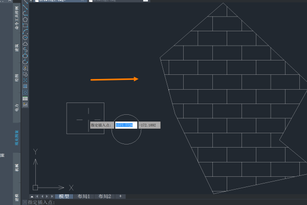CAD怎么用工具选项板填充