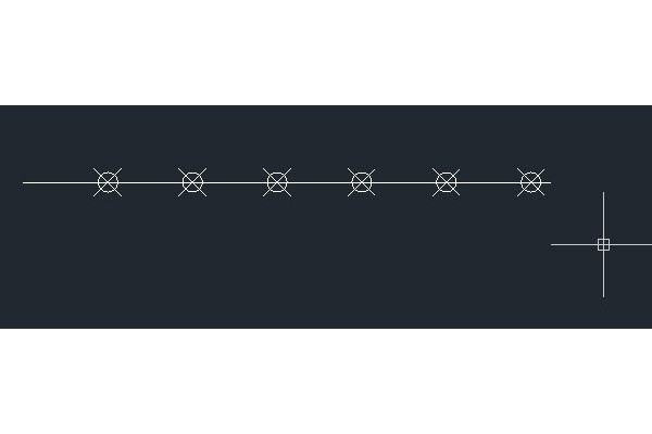 CAD等分对象方法