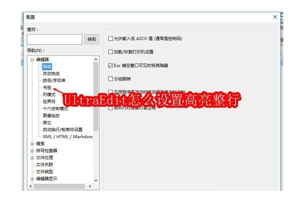 如何在UltraEdit中启用全行突出显示功能