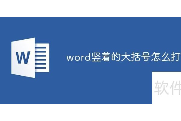 word竖着的大括号怎么打