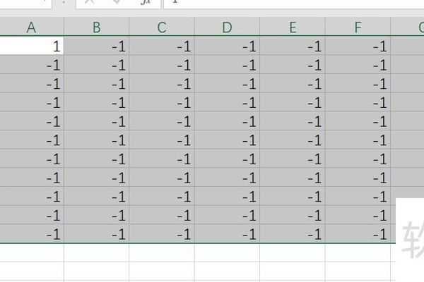 如何在excel中将正数批量转为负数