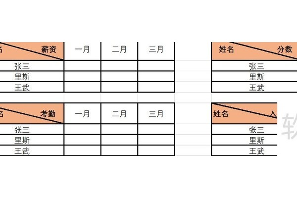 Excel用斜线将单元格一分为二