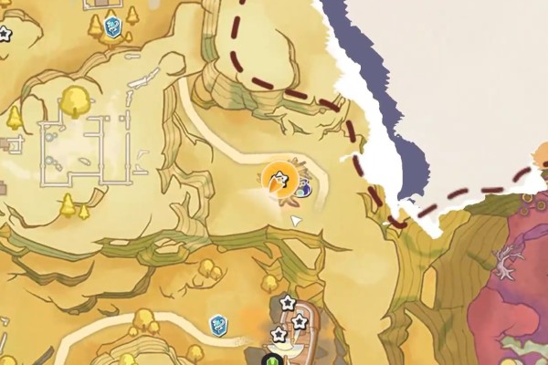 洛克王国世界星霜崖地跑图教程