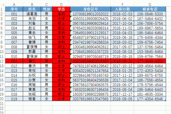 excel中如何实现聚光灯效果