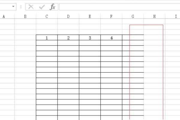 解决EXCEL表格部分边框不显示