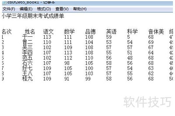 如何将记事本转换成excel的方法