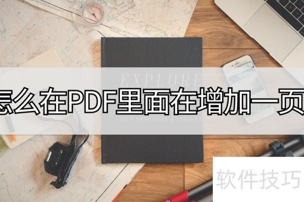 怎么在PDF里面在增加一页？