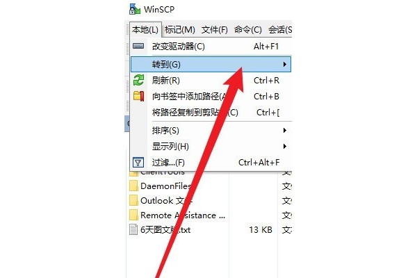 WinSCP如何打开目录
