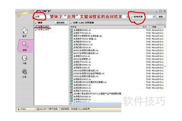 简体和繁体中文关键词搭配解决foxy搜索资源不足