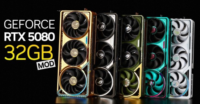 RTX5080爆改32GB显存!谁还等24GB SUPER RTX5080爆改32GB显存!谁还等24GB SUPER