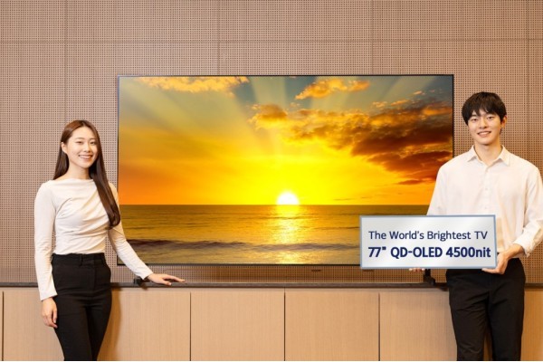 三星带来“全球最亮”QD-OLED电视 峰值亮度达到4500尼特