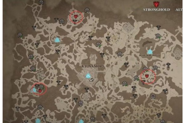 《暗黑破坏神4》第三个要塞位置介绍