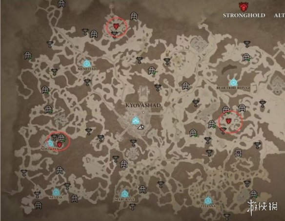 《暗黑破坏神4》第三个要塞位置介绍 《暗黑破坏神4》第三个要塞位置介绍