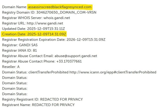 实锤加码!《刺客信条:黑旗》重制版域名被挖出 实锤加码!《刺客信条:黑旗》重制版域名被挖出