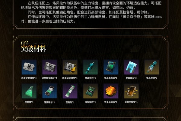 交错战线养成计划 &mdash;&mdash;「辉耀灿金」洛贝拉