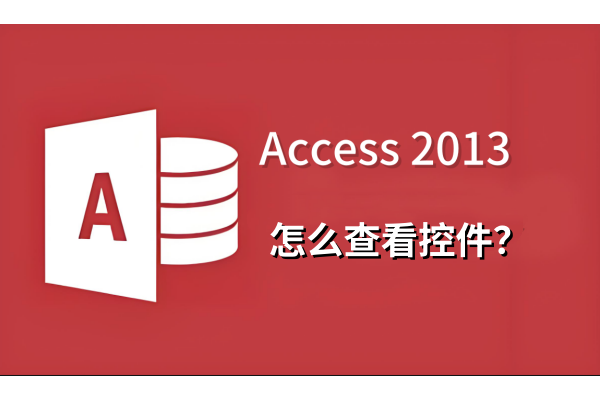 access2013下怎么查看控件