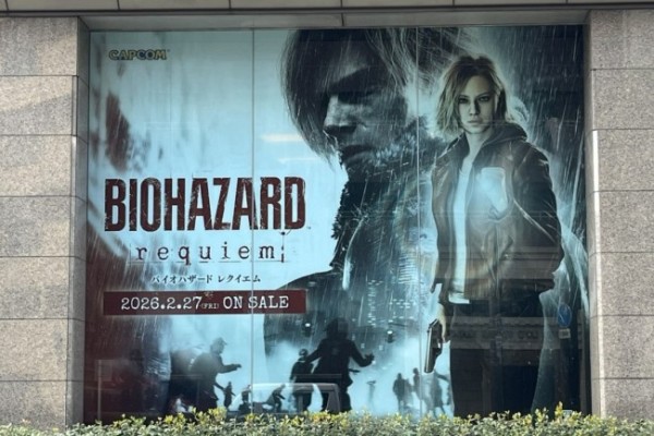 《生化危机9：安魂曲》巨幅海报亮相卡普空总部大楼