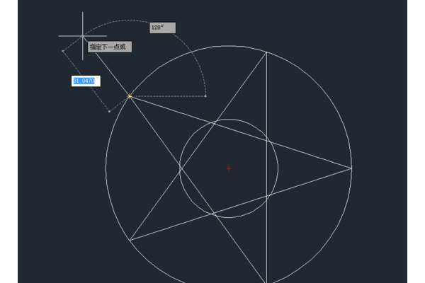 CAD画直线怎样自动连接上一点