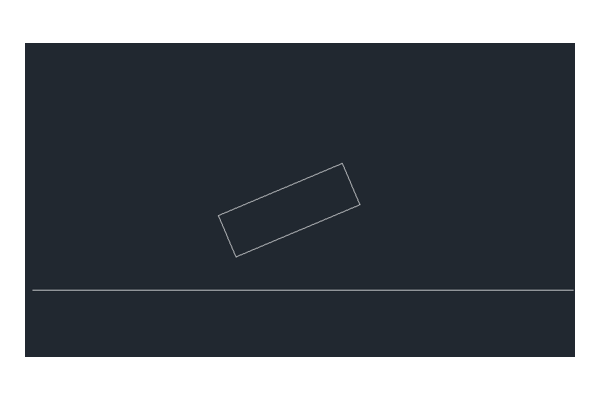 CAD怎样将图形旋转至与参考线平行