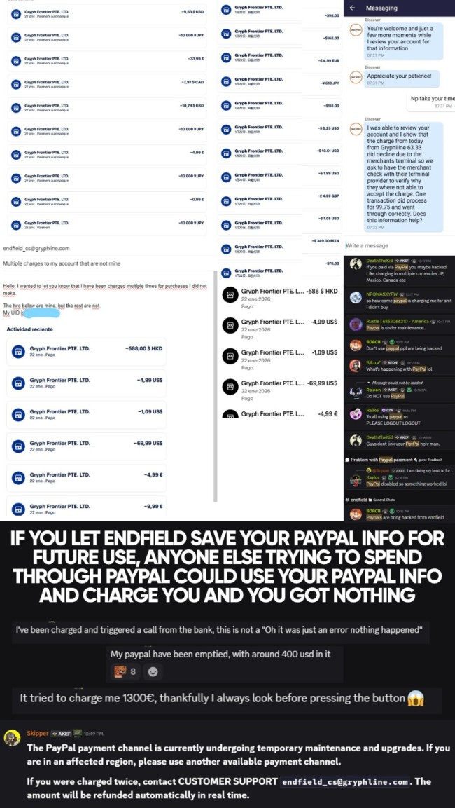 《明日方舟:终末地》外服充值出bug 绑定卡或遭陌生人消费 《明日方舟:终末地》外服充值出bug 绑定卡或遭陌生人消费