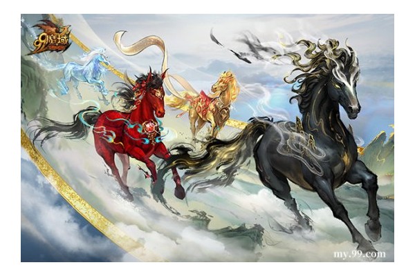 神骏交汇！魔域马年幻兽联动汗血宝马基地