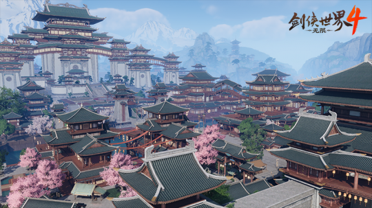 国风雅韵!《剑侠世界4:无限》高度还原东方建筑之美 国风雅韵!《剑侠世界4:无限》高度还原东方建筑之美