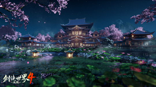 国风雅韵!《剑侠世界4:无限》高度还原东方建筑之美 国风雅韵!《剑侠世界4:无限》高度还原东方建筑之美