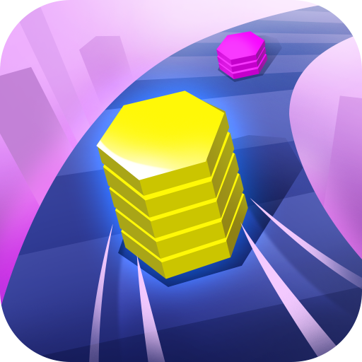 色彩叠塔跑酷