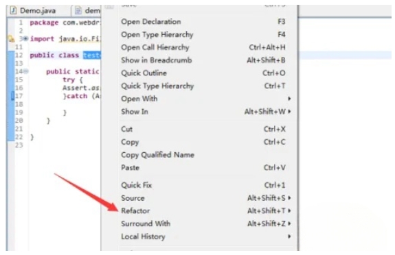 eclipse怎么修改类名 eclipse怎么修改类名