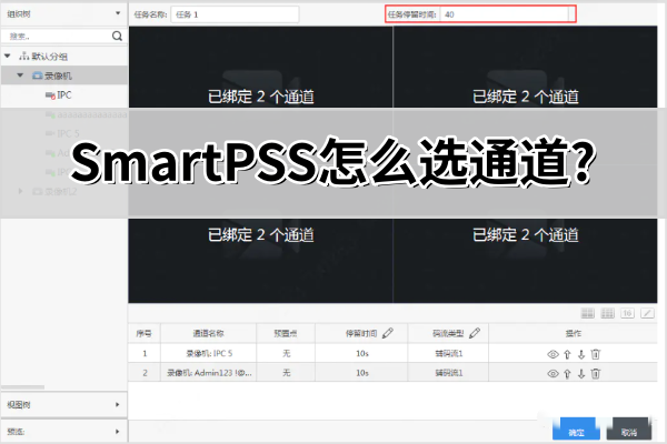 SmartPSS怎么选通道 SmartPSS怎么选通道