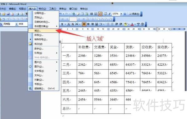 巧用word里的域功能 巧用word里的域功能
