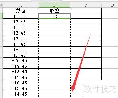 数值取整在excel里面怎么操作 数值取整在excel里面怎么操作