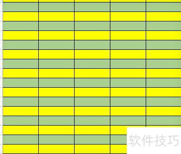 excel表格怎样隔行变颜色 excel表格怎样隔行变颜色