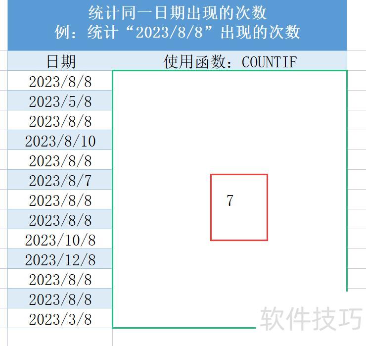 excel中怎么统计同一个值的数量 excel中怎么统计同一个值的数量