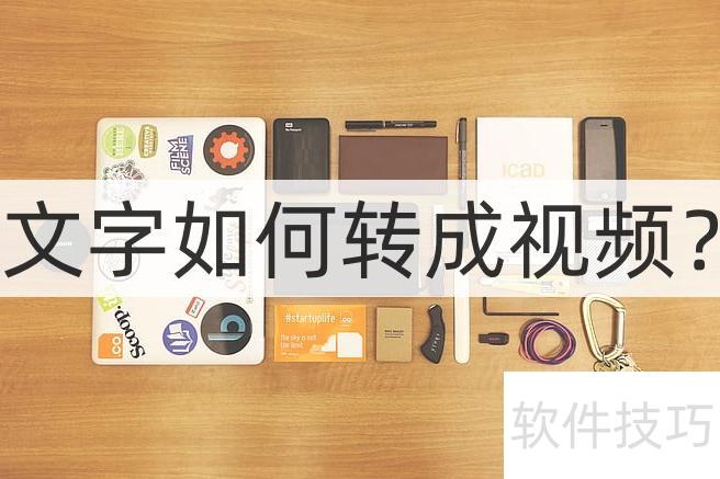 文字如何转成视频 文字如何转成视频