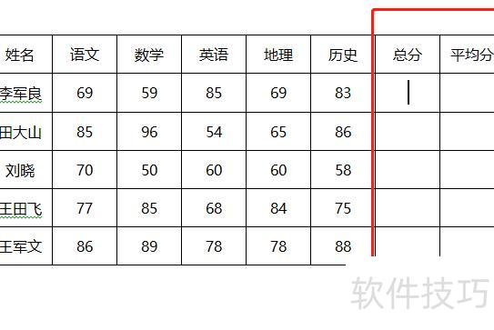 excel怎么计算平均分和总分 excel怎么计算平均分和总分