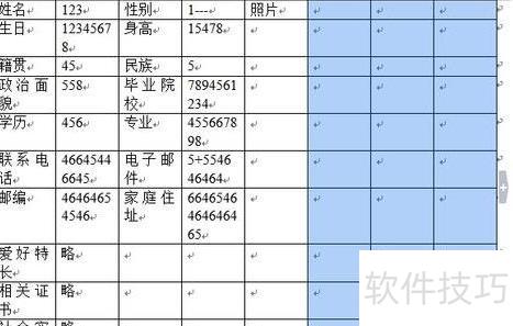 使用word制作个人简历 使用word制作个人简历