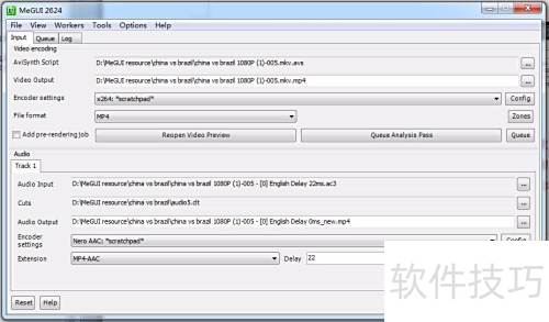 利用MeGUI转换mkv格式为mp4 利用MeGUI转换mkv格式为mp4