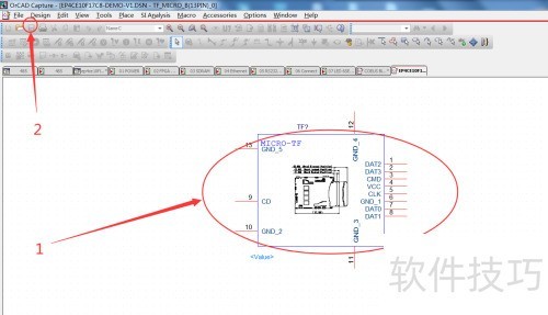 orCAD如何画TF卡原理图封装 orCAD如何画TF卡原理图封装
