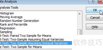 Excell里如何进行t检验 Excell里如何进行t检验