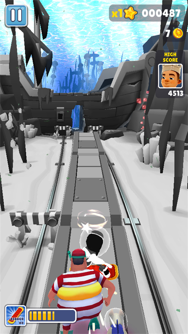 地铁跑酷超级黑白水下城定制版内购全人物版 地铁跑酷超级黑白水下城定制版内购全人物版
