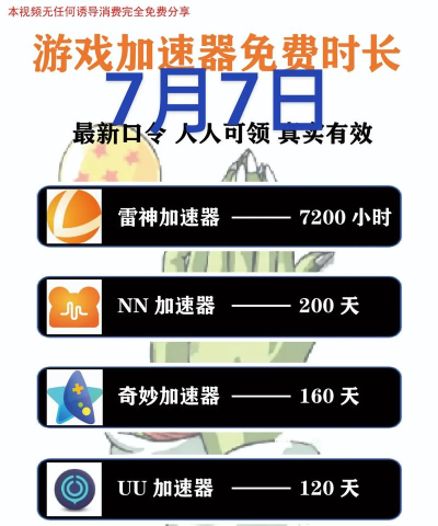游戏加速器新用户免费试用时长领取方法及高口碑推荐 游戏加速器新用户免费试用时长领取方法及高口碑推荐