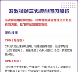什么游戏会卡掉帧,掉帧原因分析,优化方法分享 什么游戏会卡掉帧,掉帧原因分析,优化方法分享