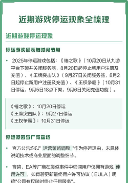 明年什么游戏会下架,停运原因分析,玩家如何应对 明年什么游戏会下架,停运原因分析,玩家如何应对