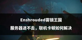 雾锁王国联机一直加载但是进不去怎么办 雾锁王国联机一直加载但是进不去怎么办