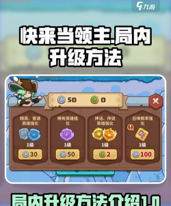 快来当领主局内升级怎么操作 快来当领主局内升级怎么操作